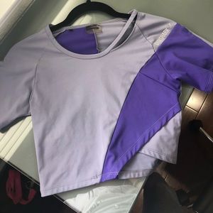 GYMSHARK CROP TOP PURPLE